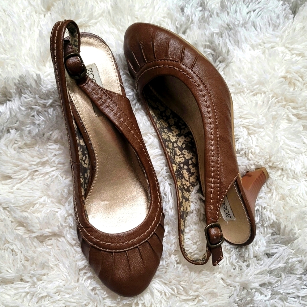 Zoe & Zac Slingback Shoes Size 7.5